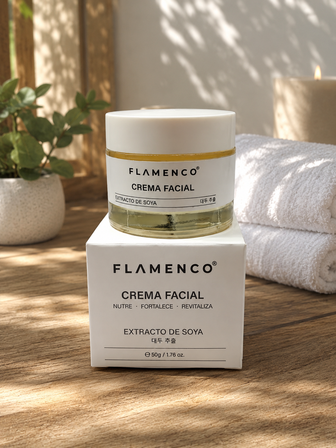 Crema Facial con Extracto de Soya 50 g