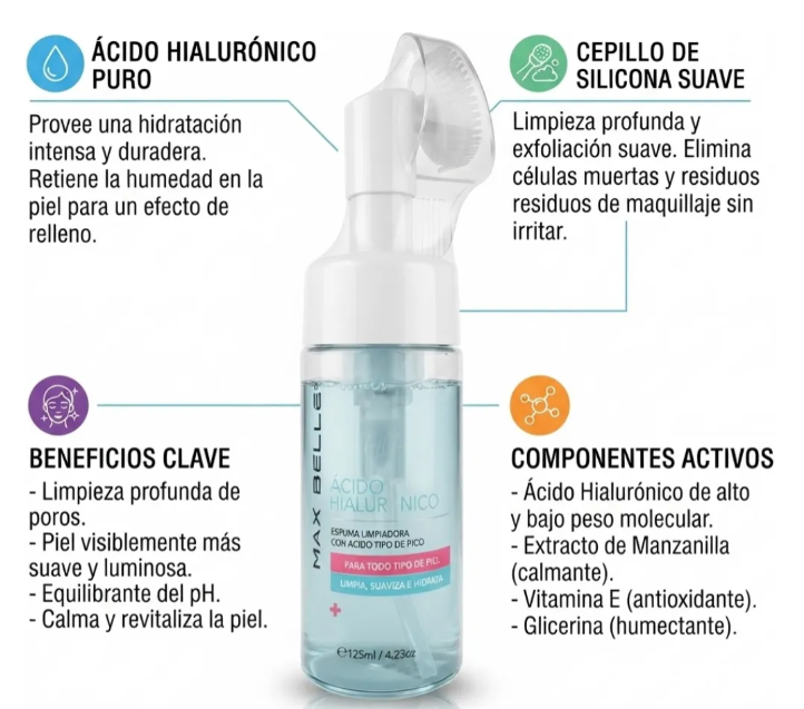 Espuma Limpiadora Facial con Ácido Hialurónico 125 ml