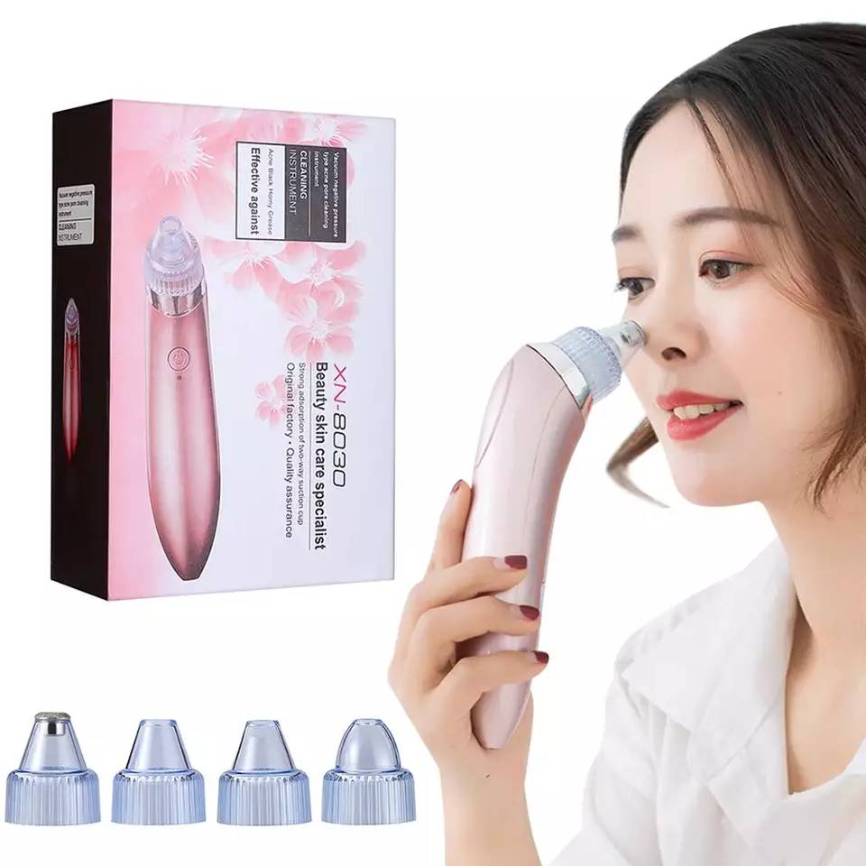 Limpiador Facial por Succión con 4 Boquillas