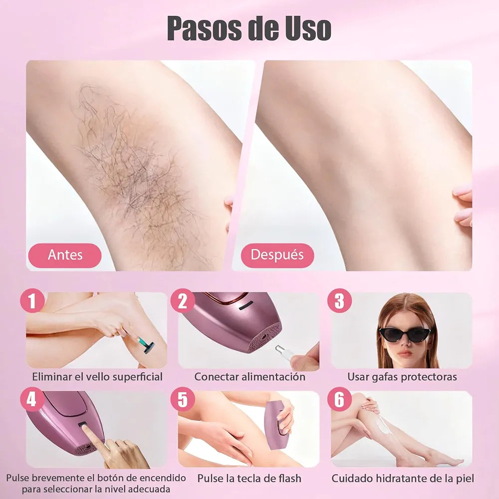 Depiladora IPL de Luz Pulsada para Uso en Casa