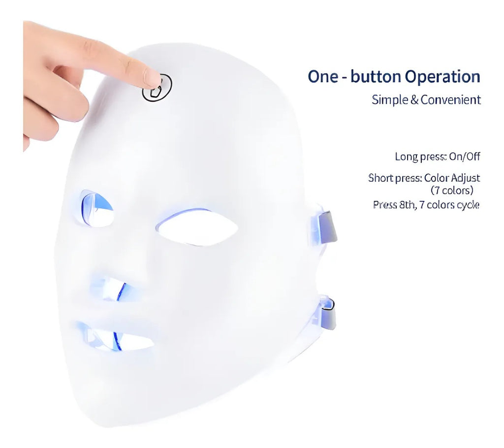 Máscara de Terapia LED Facial 7 Colores